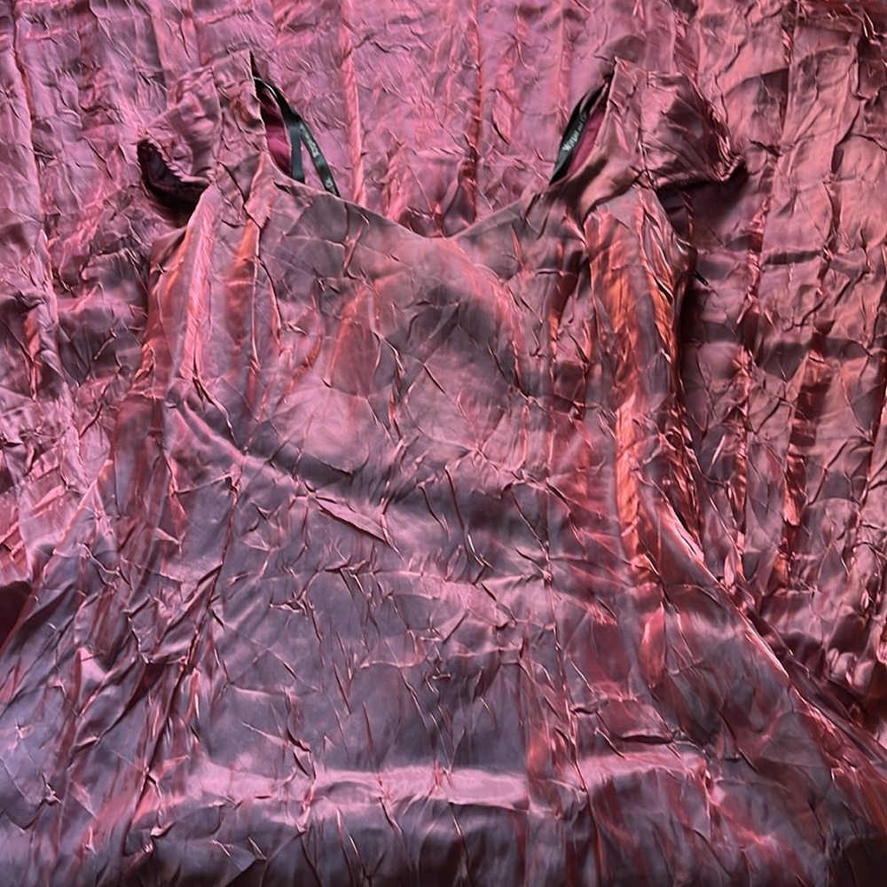 Pink Crinkled Lace-Up Y2K Dress